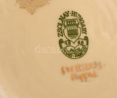 Zsolnay pillangós váza, kézzel festett, jelzett, hibátlan, m:34 cm