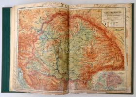 Kozma Gyula: Képes földrajzi atlasz. [Bp.], 1906, s. n. Későbbi vászonkötésben, címlapja hiányzik, k...