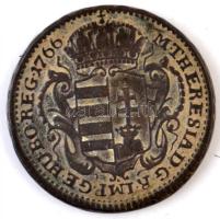 1766. Rézdénár "Mária Terézia / zárt korona" T:2,2-  Huszár: 1756., Unger III.: 1278.