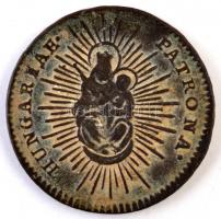 1766. Rézdénár "Mária Terézia / zárt korona" T:2,2- 
Huszár: 1756., Unger III.: 1278