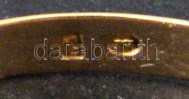 Arany karikagyűrű, Au., 18K,  nettó:1,2gr., jelzett, méret:65 / Golden wedding ring, 18K Au, net.. 1...