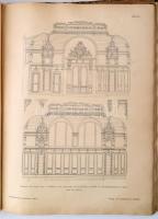 1886 Ludwig Eisenlohr-Car Weigle (szerk.): Architektonische Rundschau (Építészeti Szemle) 2. évfolya...