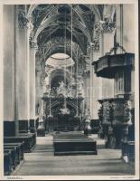 cca 1920-1940 A mariazelli templom, 2 db fotó, Fotoanstalt J. Kuss, 27×21 ill. 21×27 cm