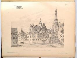1900 Ludwig Eisenlohr-Car Weigle (szerk.): Architektonische Rundschau (Építészeti Szemle) XVI. évfol...