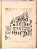 1900 Ludwig Eisenlohr-Car Weigle (szerk.): Architektonische Rundschau (Építészeti Szemle) XVI. évfol...
