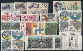 5 klf önálló érték + 3 klf szelvényes bélyeg + 10 klf sor 2 stecklapon 8 stamps + 10 sets