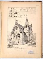 1893 Ludwig Eisenlohr-Car Weigle (szerk.): Architektonische Rundschau (Építészeti Szemle) 9. évfolyam. Stuttgart, 1893, J. Engelhorn. Korabeli félbőr kötés. Számos fekete-fehér szövegközti és egészoldalas ábrával, képpel illusztrálva. Német nyelvű építészeti folyóirat. Megviselt állapotú példány. A borítója kopott, sérült. A kötése sérült. A címlapon bejegyzések. Pár lap kijár. Pár lap hiányzik! Volt könyvtári példány. / Half-leather binding, in german language, with a lot of illustrations, with some damage, in poor condition.