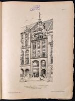 1896 Ludwig Eisenlohr-Car Weigle (szerk.): Architektonische Rundschau (Építészeti Szemle) 12. évfoly...