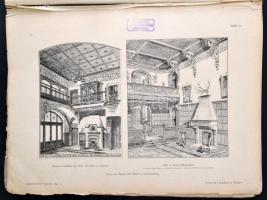 1896 Ludwig Eisenlohr-Car Weigle (szerk.): Architektonische Rundschau (Építészeti Szemle) 12. évfoly...