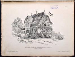 1896 Ludwig Eisenlohr-Car Weigle (szerk.): Architektonische Rundschau (Építészeti Szemle) 12. évfoly...