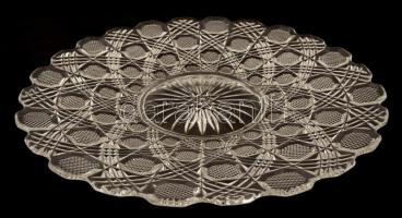 Formába öntött kínáló tál, hibátlan, d: 27 cm