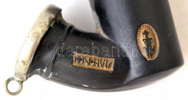 Boscov pipafej szár nélkül, cserép, jelzett, cca 7x4cm