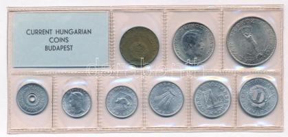 1973. 2f-10Ft 9db klf érmés forgalmi sor fóliatokban T:1