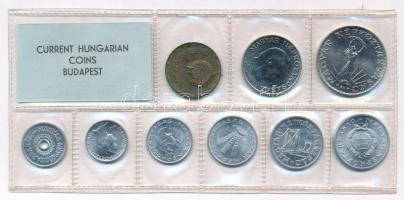 1971. 2f-10Ft 9db klf érmés forgalmi sor fóliatokban T:1