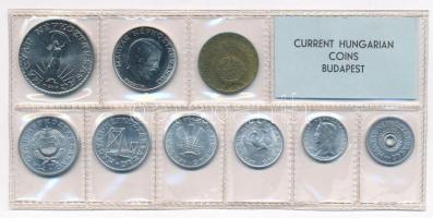 1972. 2f-10Ft 9db klf érmés forgalmi sor fóliatokban T:1