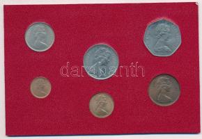 Nagy-Britannia 1970-1976. 1/2p-50p (6xklf) forgalmi szett fólia tokban T:1,1-
Great Britain 1970-19...