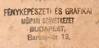 1935 "Megemlékezésül a Keleti pályaudvarban való munkálatokról", fotó verzón feliratozva, ...