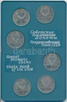 Szovjetunió 1978-1980. 1R (6xklf) "Szovjet olimpiai érmék" eredeti sérült tokban T:1-
Sov...