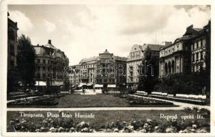 Temesvár, Timisoara; Hunyadi János tér, Weisz üzlete / Piata Ioan Huniade / square, shops (EK)