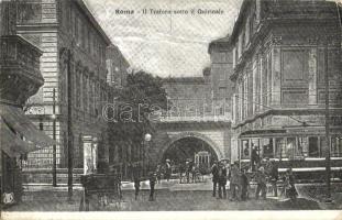 Rome, Roma; Il Traforo sotto il Quirinale / tram tunnel under the palace, trams (EK)