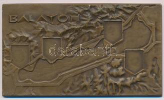 DN Balaton Br plakett, a városok címerei nélkül (67x116mm) T:2 k.
