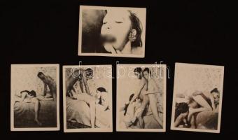 Pornó fotók reprodukciói, 18 db, 9x12 cm