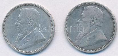Dél-Afrika 1892. 6p Ag + 1896. 6p Ag T:2,2- ü.
South Africa 1892. 6 Pence Ag + 1896. 6 Pence Ag C:X...