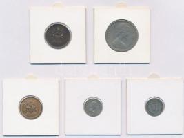 Dél-Rodézia / Brit gyarmat 1949. 3p Cu-Ni + Rodézia és Nyasaland 1955. 3p Cu-Ni + Rodézia / Brit gya...