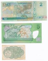 Fidzsi-szigetek 1942. 1p + 2000. 2$ "y2k" + 2013. 5$ T:II-,I
Fiji Islands1942. 1 Penny + ...