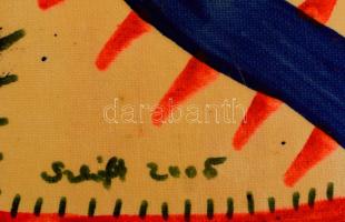 Szeift Béla (1944-2012): Lény. Olaj, farost, jelzett, 40×30 cm