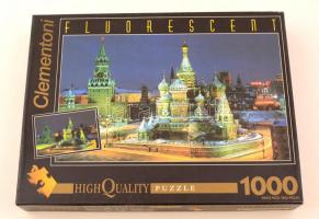 Clementoni Fluorescent 1000 db-os puzzle, eredeti dobozban, 37x28cm