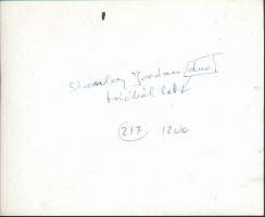 A Stanley-Jordan Duo, jelzetlen fotó, hátoldalon feliratozva, 15x13 cm
