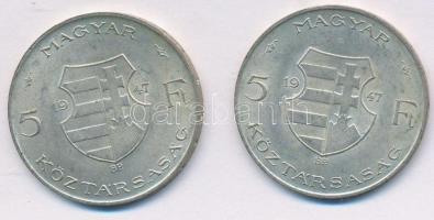 1947. 5Ft Ag "Kossuth" (2x) T:2
Adamo 8.1