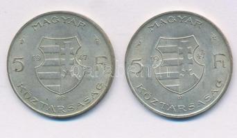 1947. 5Ft Ag "Kossuth" (2x) T:2
Adamo 8.1