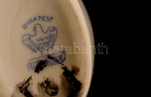 Aquincumi kis váza, matricás, jelzett, hibátlan, m:15 cm