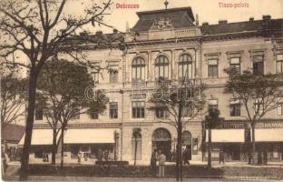 Debrecen, Tisza palota, gyógyszertár, Doszpoly János, Neumann testvérek, Benyáts Emil üzletei, Első Magyar Általános Biztosító (EK)