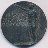 1929. "Zrínyi Akadémia Sport Egylete / Buzogánydobás II 1929. VI. 1." jelzett fém díjérem, "Huguenin" gyártói jelzéssel (29mm) T:2