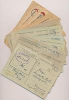 cca 1944 18 db. II. világháborús hadifogoly (5 db.) és tábori postai levelezőlap (13 db.), valamint ...