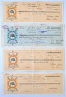 Budapest / Újpest / Tura / Kaposvár / Nagykáta / Gyula 1929-1942. 11db klf névértékű váltó teljesen ...