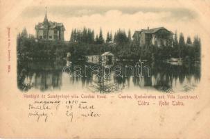 Tátra, Csorba-tó; Vendéglő, Szentyványi villa / restaurant, villa, lake (vágott / cut)