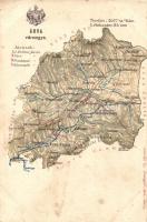 Árva vármegye térképe, kiadja Károlyi Gy. / map of Árva County (EK)