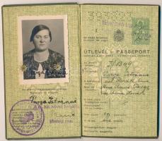 1940 Ankara, A Magyar Királyság által kiállított fényképes útlevél érdekes vízumokkal / Hungarian pa...