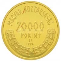 1996. 20.000Ft Au "Honfoglalás 1000. évfordulója (7.02g/0.986) T:PP kis oxidáció Hungary 1996. ...