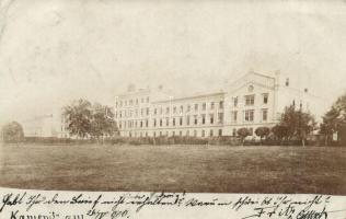 1900 Újvidék, Kamánc (Kamenitz); K. u. K. kadétiskola / military infantry school, photo (fl)