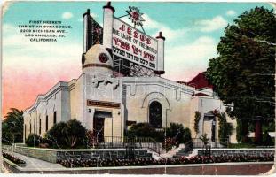 Los Angeles, California. First Hebrew Christian Synagogue, Michigan Ave. (creases)