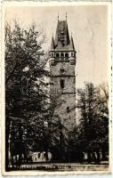 Nagybánya, Baia Mare; Szent István torony, Szent István napi alkalmi bélyegzéssel / tower, So.Stpl