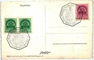 Nagybánya, Baia Mare; Szent István torony,  Szent István napi alkalmi bélyegzéssel / tower, So.Stpl