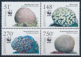 WWF: Corals block of 4, WWF: Korallok négyestömb