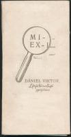 Dániel Viktor(1926-): Mini Ex libris, 11 db gyűjtőmappában. Rézkarc, papír, jelzett, 3x4 cm