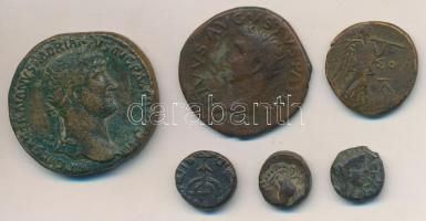 6db ókori réz- és bronzpénz hamisítványa T:2-,3
6pcs of fake ancient copper and bronze coins C:VF,F